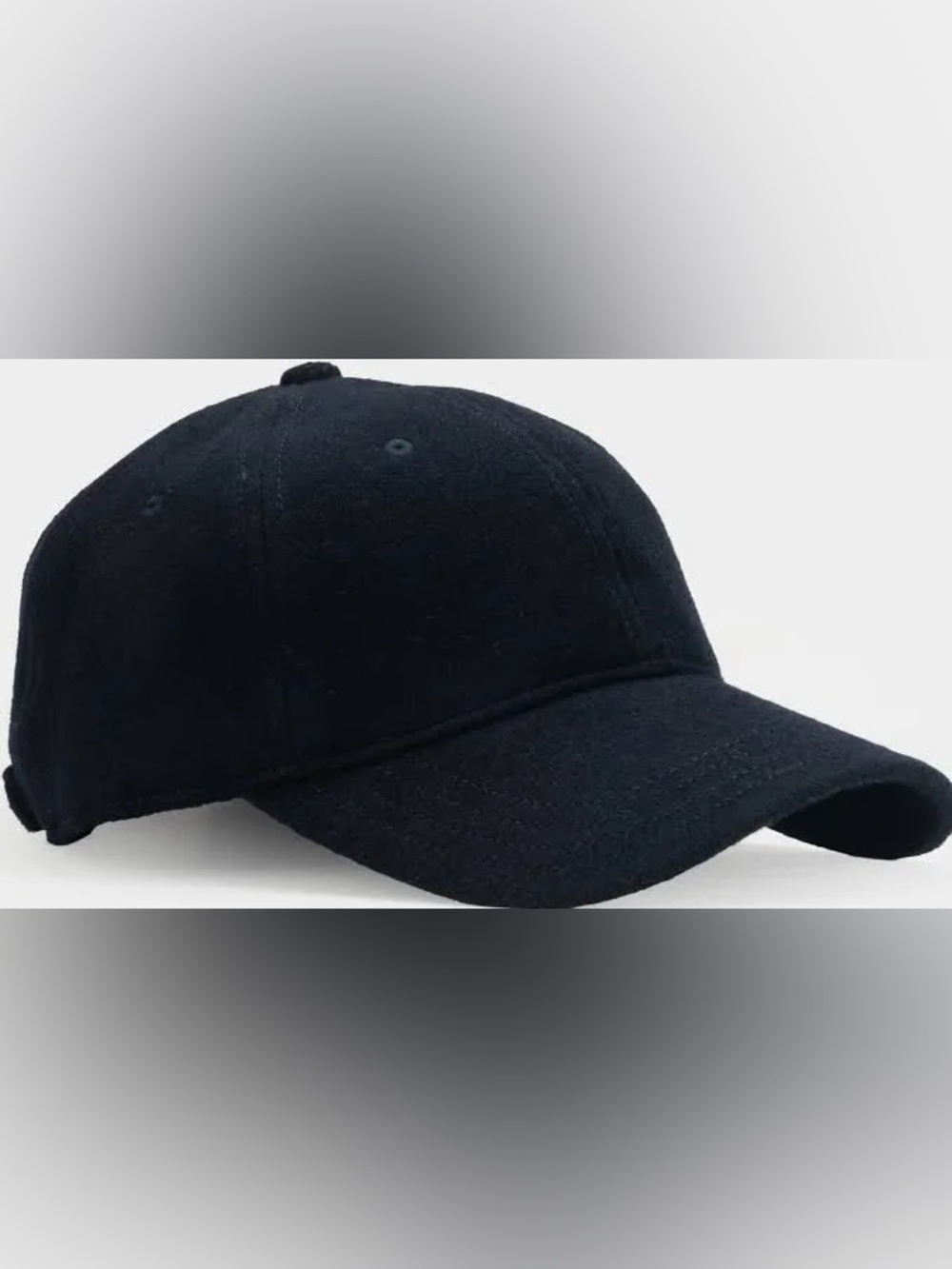 Gardenheir Navy Wool Baseball Cap